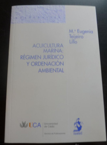 Portada del libro de Acuicultura Marina: Mercado, Consumo y Sanidad Animal (Monografias (iustel))