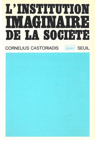 Portada del libro de L'Institution imaginaire de la société