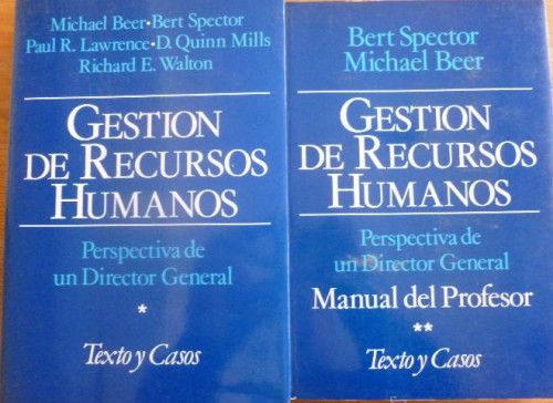 Portada del libro de GESTION DE RECURSOS HUMANOS. VARIOS AUTORES. ED. MINISTERIO DE TRABAJO. 2 vol. 1989 884 y 481 pag