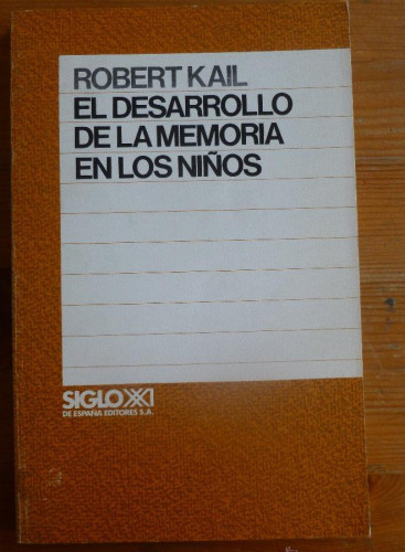 Portada del libro de El desarrollo de la memoria en los niños (Psicología)