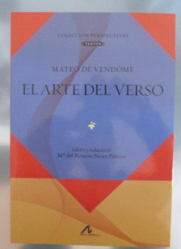 Portada del libro de El arte del verso (Perspectivas. Serie Textos)