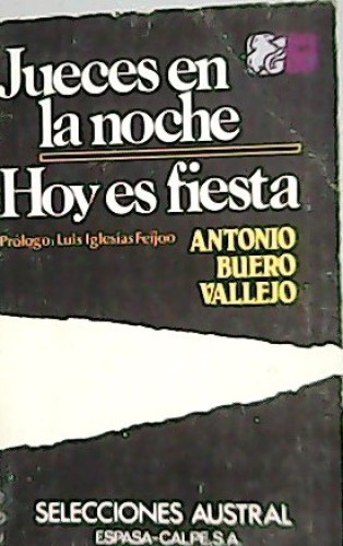 Portada del libro de Jueces en la noche. Hoy es fiesta