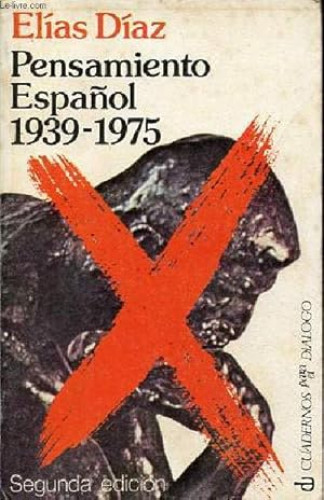Portada del libro de Pensamiento español 1939-1973