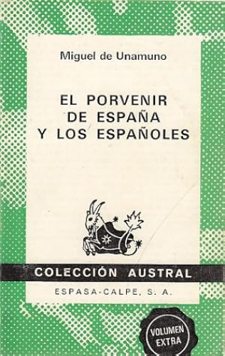 Portada del libro de El porvenir de España y los españoles