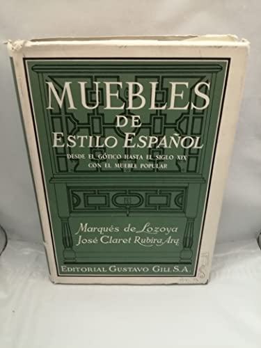 Portada del libro de Muebles de estilo español