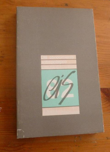 Portada del libro de EL CONOCIMIENTO ANTROPOLOGICO. ENRIQUE LUQUE. 1985 240PAG