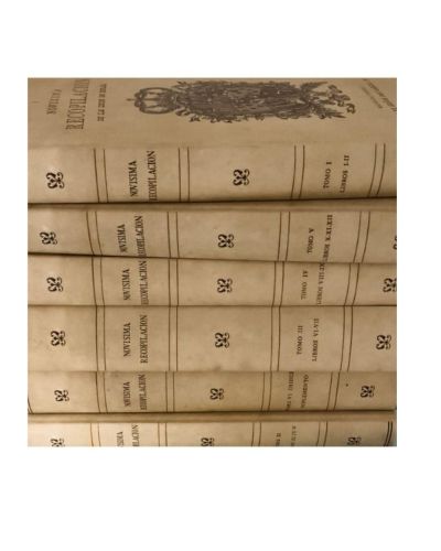 Portada del libro de Novísima recopilación de las leyes de España TOMO 1-6