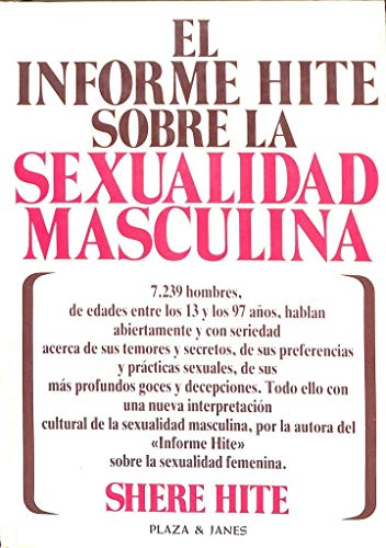 Portada del libro de Informe Hite de la sexualidad masculina