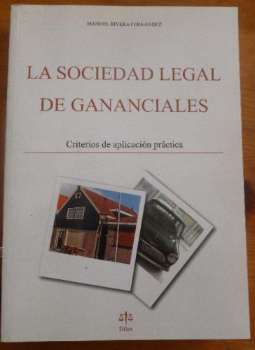 Portada del libro de La sociedad legal de gananciales