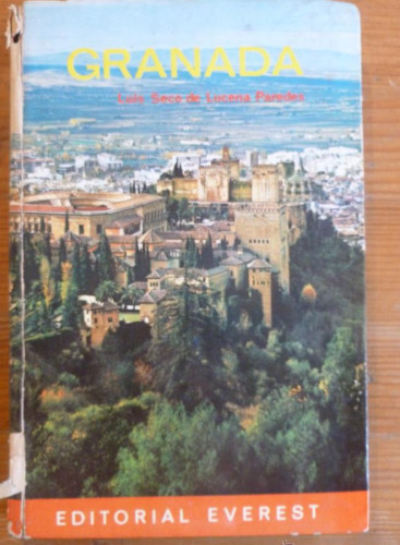 Portada del libro de GRANADA. DE LUCENA PAREDES. EVEREST. 1969 204