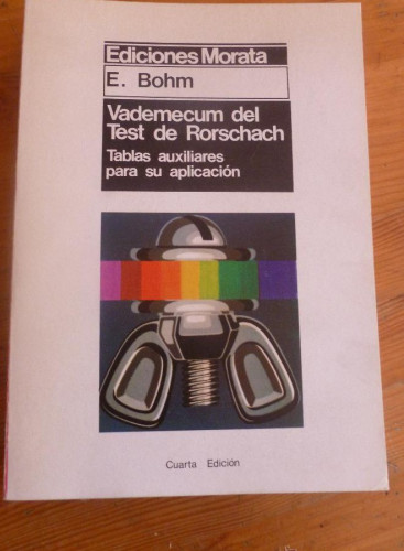 Portada del libro de Vademecum del test de rorschach
