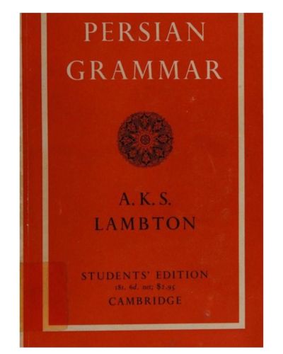Portada del libro de Persian grammar