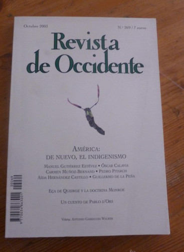 Portada del libro de REVISTA DE OCCIDENTE. OCTUBRE 2003 Nº 269
