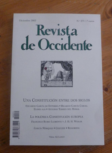 Portada del libro de REVISTA DE OCCIDENTE . DICIEMBRE 2003 Nº 271 UNBA CONSTITUCION ENTRE DOS SIGLOS GARCIA DE ENTERRIA