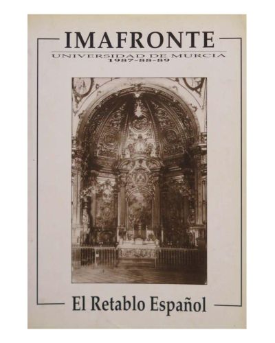 Portada del libro de El retablo español. IMAFRONTE