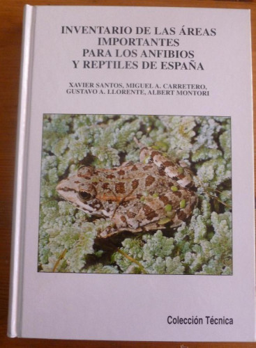 Portada del libro de INVENTARIO DE LAS AREAS IMPORTANTES PARA LOS ANFIBIOS Y REPTILES DE ESPAÑA.VAR.AUTORES. ICONA 1998 2