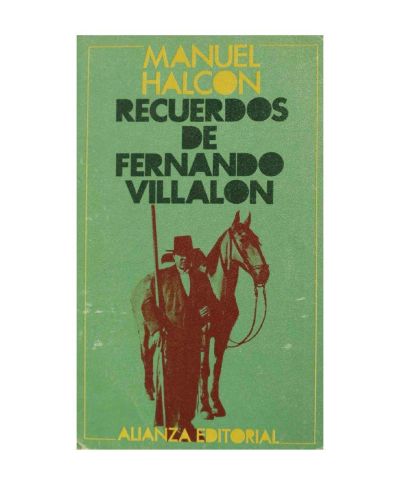 Portada del libro de RECUERDOS DE FERNANDO VILLALON