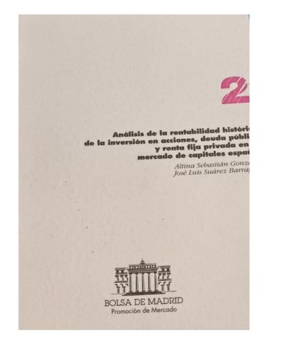 Portada del libro de Análisis rentabilidad histórica inversión acciones,deuda pública