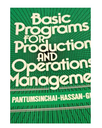 Portada del libro de BASIC programs for production and operations management