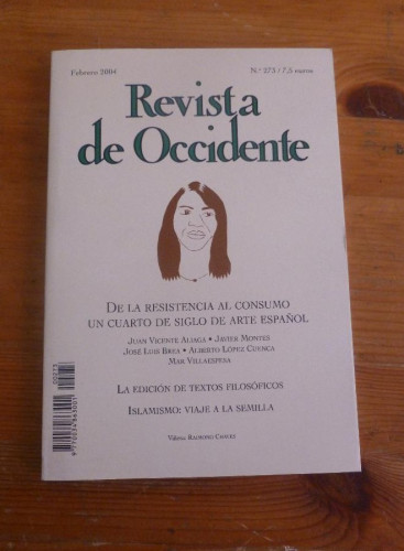 Portada del libro de REVISTA DE OCCIDENTE.DE LA RESISTENCIA AL CONSUMO. UN CUARTO DE SIGLO DE ARTE ESPAÑOL