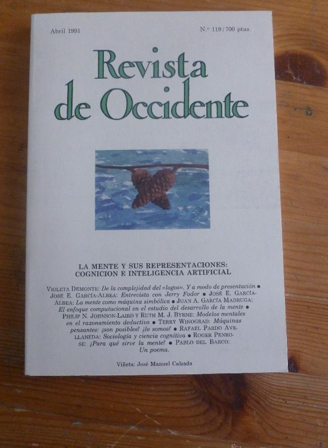 Portada de REVISTA DE OCCIDENTE. ABRIL 1991. Nº 119. LA AMENTA YSUS REPRESENTACIONES.