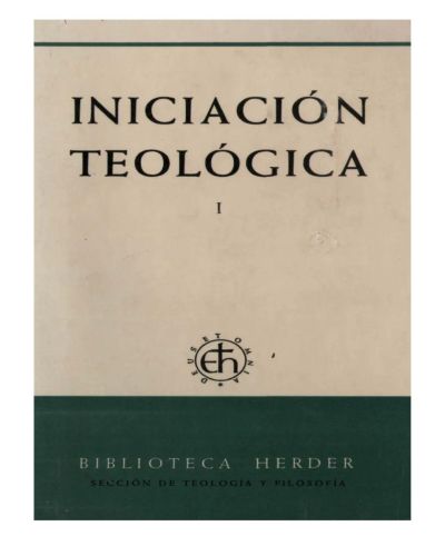 Portada del libro de  Iniciación Teológica 1