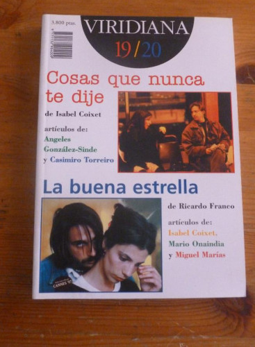 Portada del libro de VIRIDIANA 19.20. 1998 218 PAG