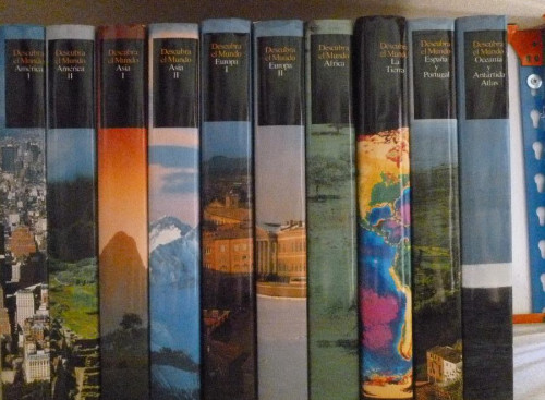 Portada del libro de DESCUBRA ELMUNDO.ENCICLOPEDIA GEOGRAFICA. DIEZ TOMOS. CLUB INTERNACIONAL DEL LIBRO.¡NUEVA!