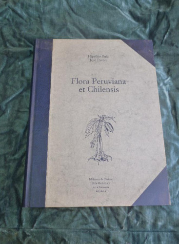 Portada del libro de FLORA PERUVIANA ET. CHILENSIS. VOL 2. HIPOLITO RUIZ. EDICION FACSIMIL. FUNDACION CIENCIAS DE LA SAL
