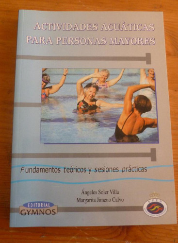 Portada del libro de Actividades acuaticas para personas mayores