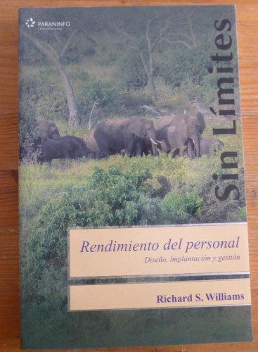 Portada del libro de RENDIMIENTO DEL PERSONAL. RICHARD S.WILLIAMS. PARANINFO. 2008 253 PAG
