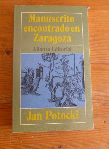 Portada del libro de MANUSCRITO ENCONTRADO EN ZARAGOZA. JAN POTOCKI. ALIANZA EDITORIAL. 1971 289 PAG