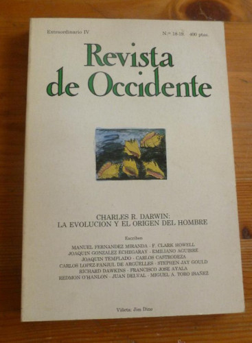 Portada del libro de REVISTA DE OCCIDENTE. NOV.DICIEMBRE 1982 Nº 18-19.CHARLES DARWIN. 232 PAG