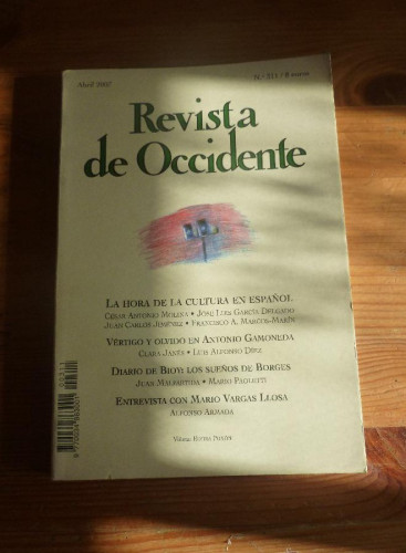 Portada del libro de REVISTA DE OCCIDENTE. ABRIL 2007. Nº 311. LA HORA DE LA CULTURA EN ESPAÑOL. 173 PAG