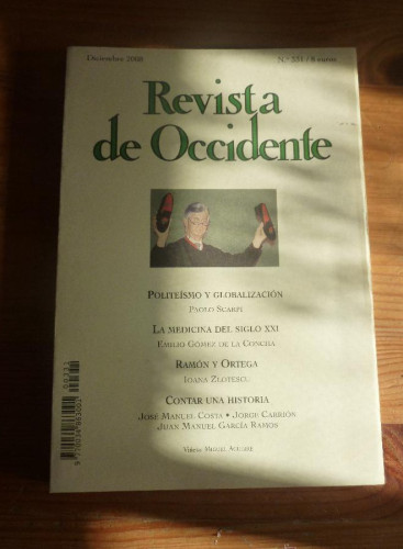 Portada del libro de REVISTA DE OCCIDENTE. DICIEMBRE 2008. Nº 331. POLITEISMO Y GLOBALIZACION. 157 PAG