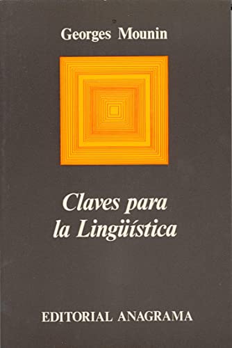 Portada del libro de Claves para la lingüística