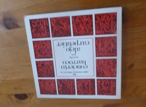 Portada del libro de CONCIERTO BARROCO. ALEJO CARPENTIER. ED. SIGLO XXI. 1976 92 PAG