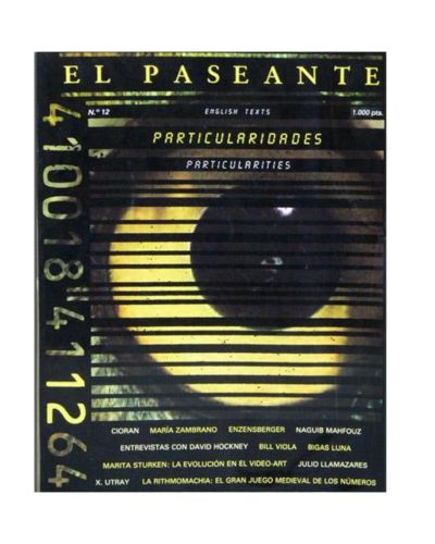 Portada del libro de EL PASEANTE (Revista), núm. 12