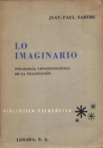 Portada del libro de LO IMAGINARIO. Psicología fenomenológica de la imaginación