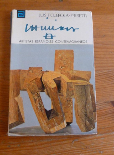 Portada del libro de CHILLIDA. LUIS FIGUEROLA FERRETTI. ARTISTAS CONTEMPORANEOS. MEC. 1976 95 PAG