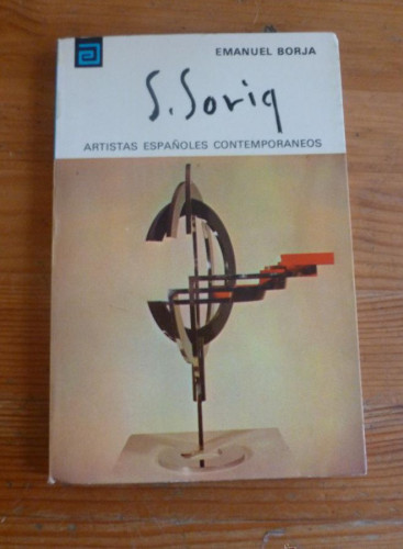 Portada del libro de SALVADOR SORIA. EMANUEL BORJA. ARTISTAS ESPAÑOLES CONTEMPORANEOS. MEC. 1977 124 PAG