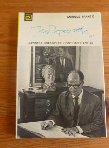 Portada del libro de MONTSALVATGE. ENRIQUE FRANCO. ARTISTAS ESPAÑOLES CONTEMPORANEOS. MEC. 1976 162 PAG