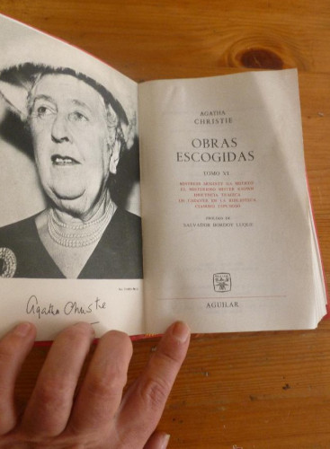 Portada del libro de OBRAS ESCOGIDAS. AGATHA CHRISTIE, ED. AGUILAR TOMO VI 1966 1291 PAG