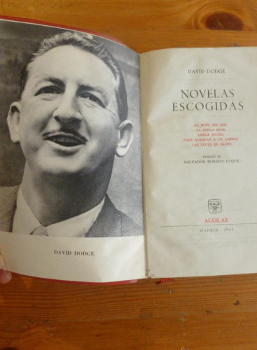 Portada del libro de NOVELAS ESCOGIDAS. DAVID DODGE. ED. AGUILAR. 1962 1220 PAG