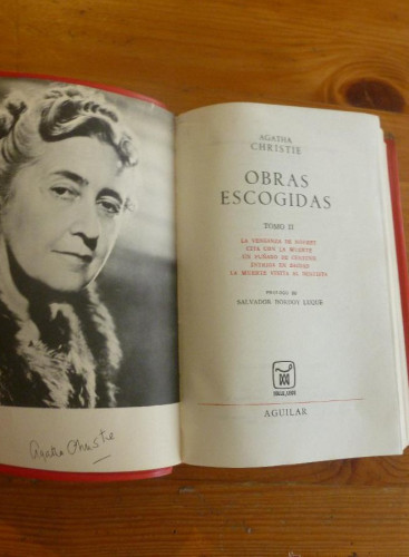 Portada del libro de OBRAS ESCOGIDAS. AGATHA CHRISTIE, ED. AGUILAR TOMO 2 1967 1110 PAG