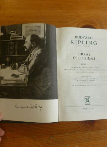 Portada del libro de OBRAS ESCOGIDAS. RUDYARD KIPLING. ED. AGUILAR. VOL 2. 1972 1147 PAG