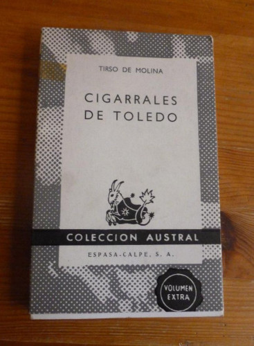 Portada del libro CIGARRALES DE TOLEDO. TIRSO DE MOLINA. 1968 240PAG