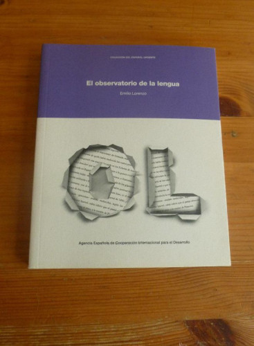 Portada del libro de El observatorio de la lengua