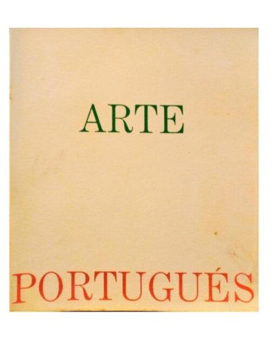 Portada del libro de ARTE PORTUGUESA, PINTURA Y ESCULTURA DEL NATURALISMO E NUESTRO DIAS.
