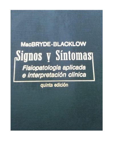 Portada del libro de SIGNOS Y SINTOMAS. FISIOPATOLOGIA APLICADA E INTERPRETACION CLINICA